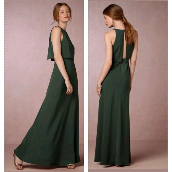 Dark Green Maxi Formal Dresses